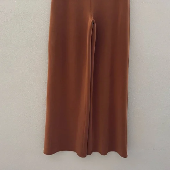 Spanx Air Essentials Wide Leg Pant Womens Large Tall Butterscotch Casual Comfy - Picture 8 of 13